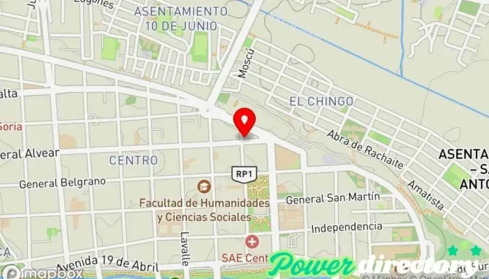 mapa de Valerza Consultora financiera en San Salvador de Jujuy