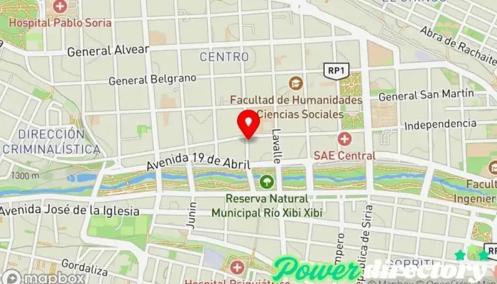mapa de VALLORES Innovación en Inversiones Agencia de préstamos en San Salvador de Jujuy