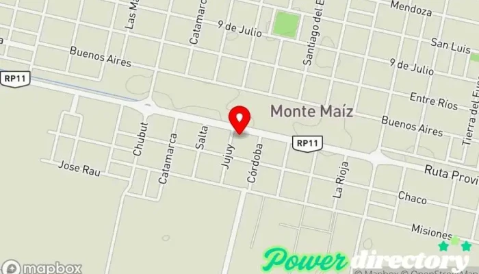 mapa de VESUBIO S.A. - Concesionario Peugeot Concesionario Peugeot en Monte Maiz