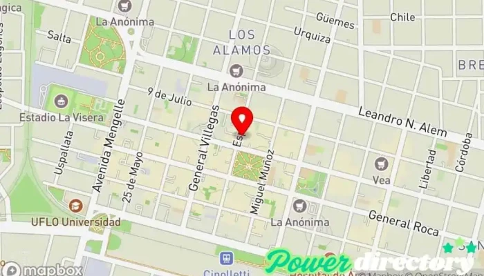 mapa de Vicente compañia financiera Planificador financiero en Cipolletti