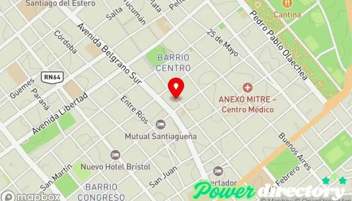 mapa de VIDA FELIZ CREDITOS Servicio de asesoramiento crediticio en Santiago del Estero