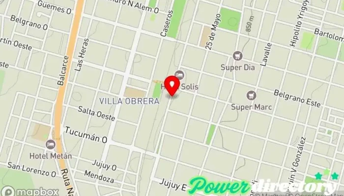 mapa de Vita Plena Spa y gimnasio en Metán