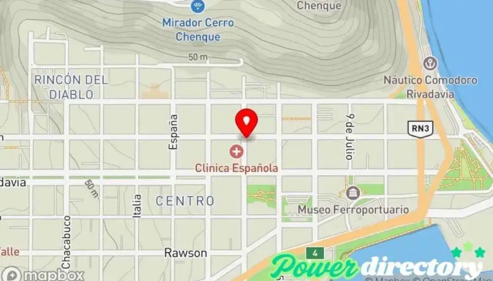 mapa de Vitalicia Comercio en Comodoro Rivadavia