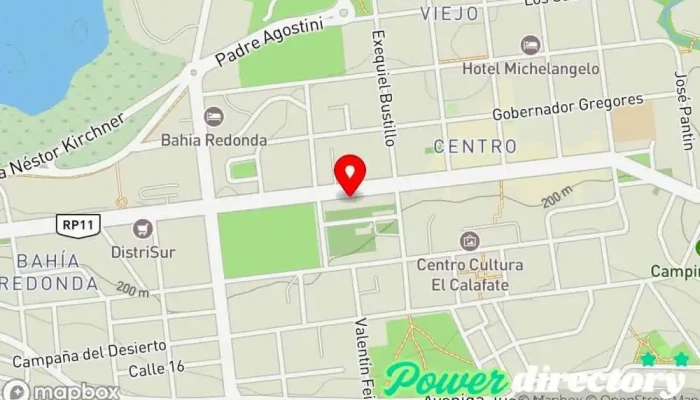 mapa de Western Union Servicio de giros bancarios en El Calafate