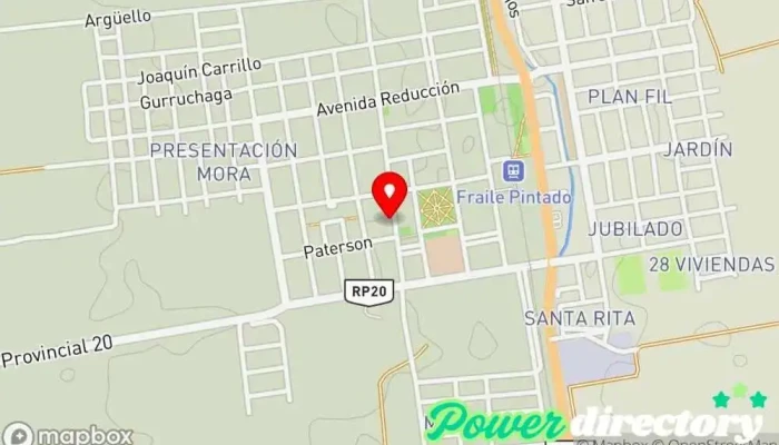 mapa de Western Union Servicio de transferencias de dinero en Fraile Pintado