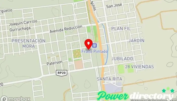 mapa de Western Union Servicio de transferencias de dinero en Fraile Pintado