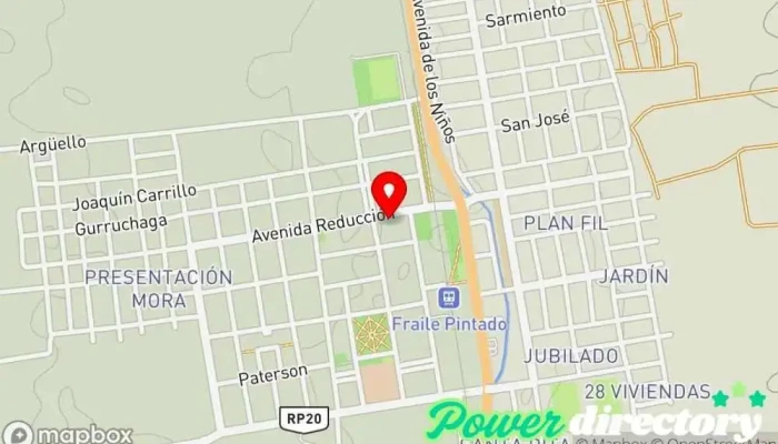 mapa de Western Union Servicio de transferencias de dinero en Fraile Pintado