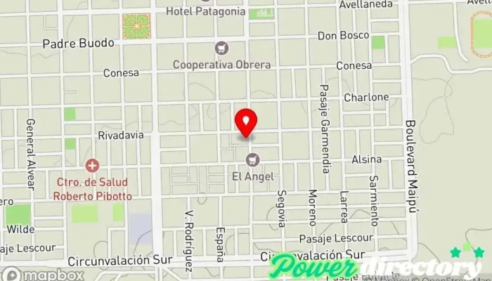 mapa de Western Union Servicio de transferencias de dinero en Gral. Acha