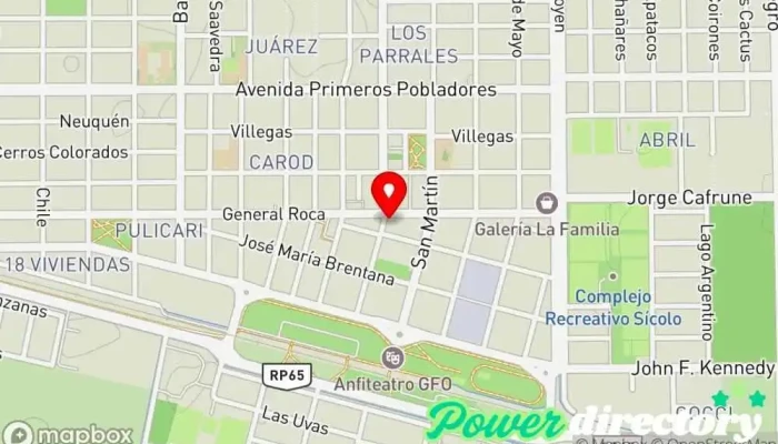 mapa de Western Union Servicio de transferencias de dinero en Gral. Fernandez Oro