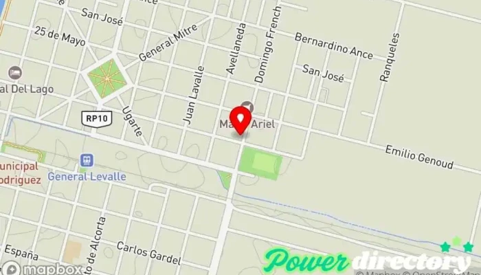 mapa de Western Union Servicio de transferencias de dinero en Gral. Levalle