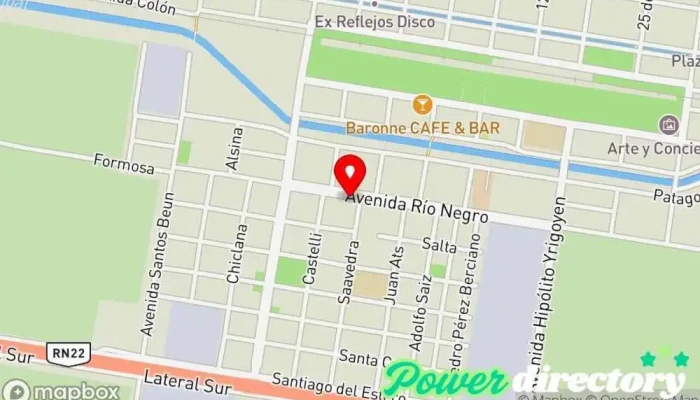 mapa de Western Union Servicio de transferencias de dinero en Ingeniero Luis A. Huergo