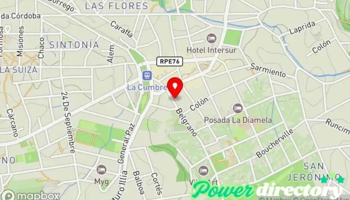 mapa de Western Union Servicio de transferencias de dinero en La Cumbre