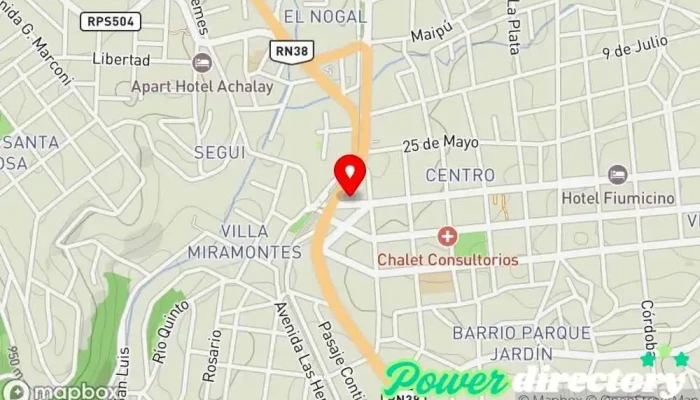 mapa de Western Union Servicio de transferencias de dinero en La Falda