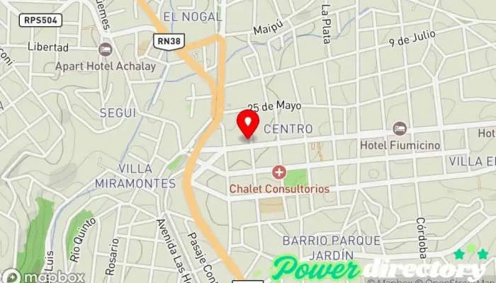 mapa de Western Union Servicio de transferencias de dinero en La Falda