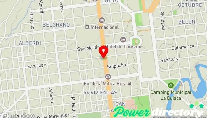 mapa de Western Union Servicio de transferencias de dinero en La Quiaca
