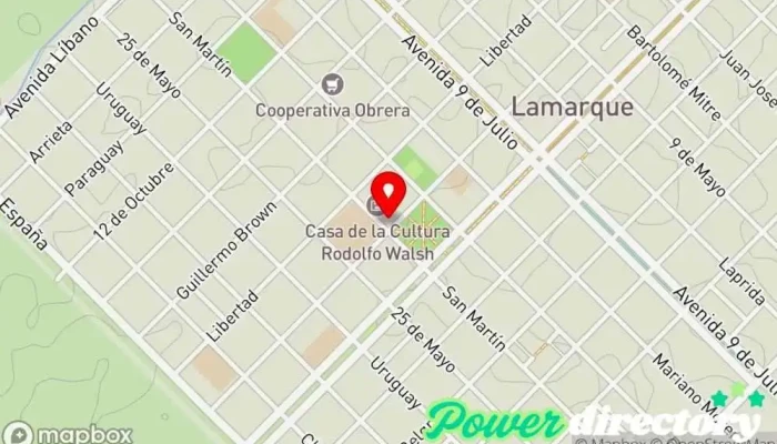 mapa de Western Union Servicio de transferencias de dinero en Lamarque