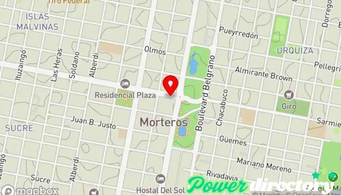 mapa de Western Union Servicio de transferencias de dinero en Morteros