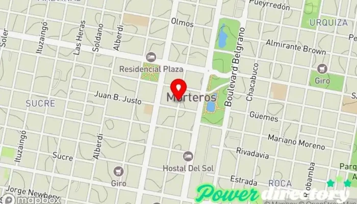 mapa de Western Union Servicio de transferencias de dinero en Morteros
