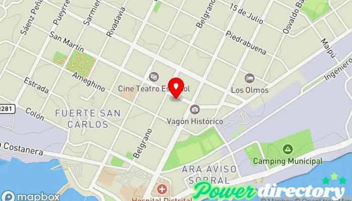 mapa de Western Union Servicio de transferencias de dinero en Puerto Deseado