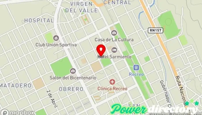 mapa de Western Union Servicio de transferencias de dinero en Recreo