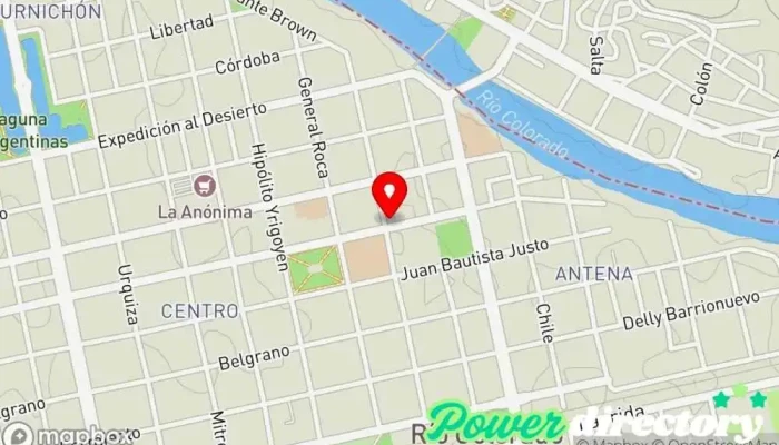 mapa de Western Union Servicio de transferencias de dinero en Río Colorado