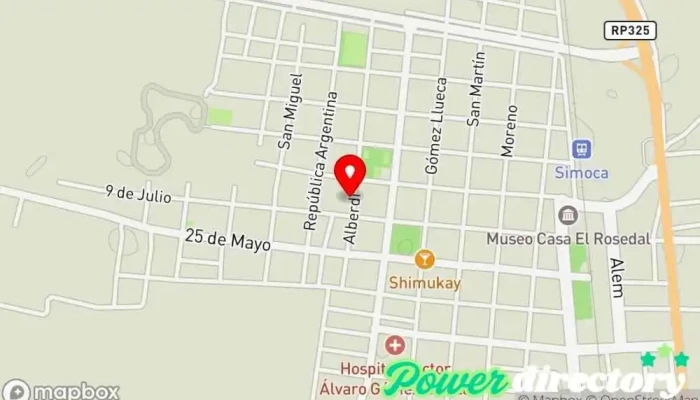 mapa de Western Union Servicio de transferencias de dinero en Simoca