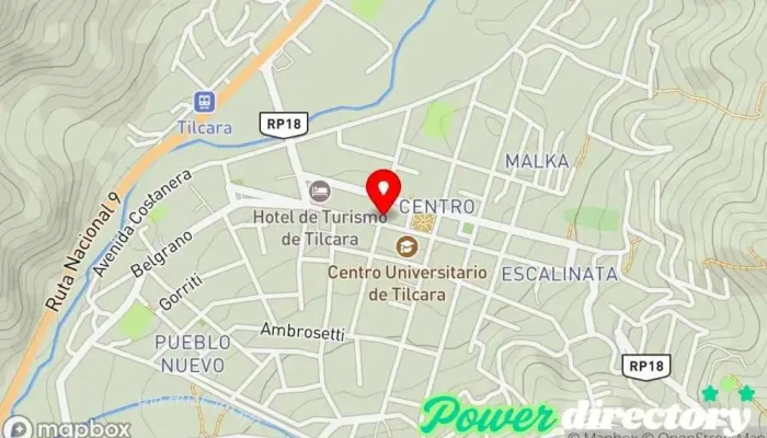 mapa de Western Union Servicio de transferencias de dinero en Tilcara