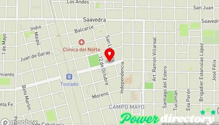 mapa de Western Union Servicio de transferencias de dinero en Tostado