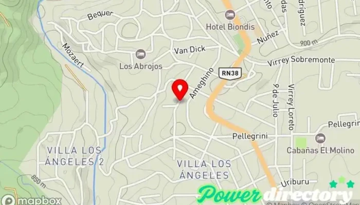 mapa de Western Union Servicio de transferencias de dinero en Valle Hermoso