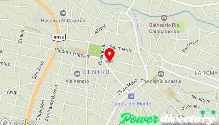 mapa de Western Union Pago Fácil - Agente Servicio de transferencias de dinero, Banco, Oficina de cambio de divisas en Capilla del Monte