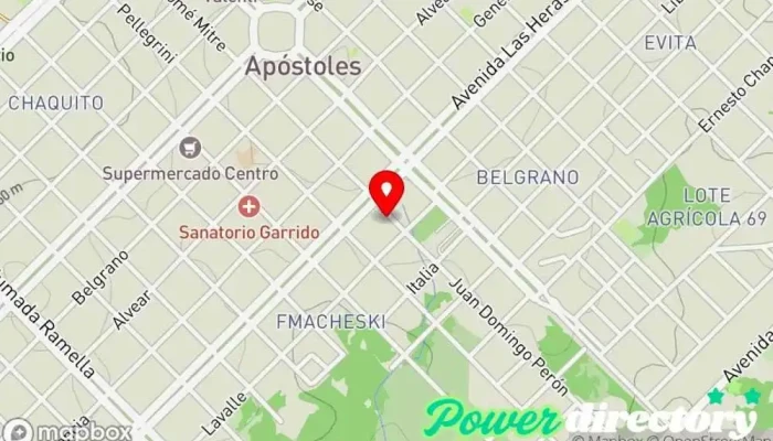 mapa de Western Union Pago Fácil - Agente Servicio de transferencias de dinero, Banco, Oficina de cambio de divisas en Apóstoles