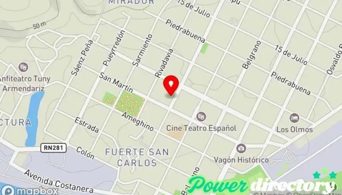 mapa de Western Union Pago Fácil - Agente Servicio de transferencias de dinero, Banco, Oficina de cambio de divisas en Puerto Deseado