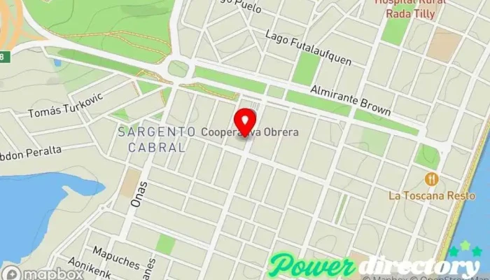 mapa de Western Union Pago Fácil - Agente Servicio de transferencias de dinero, Banco, Oficina de cambio de divisas en Rada Tilly