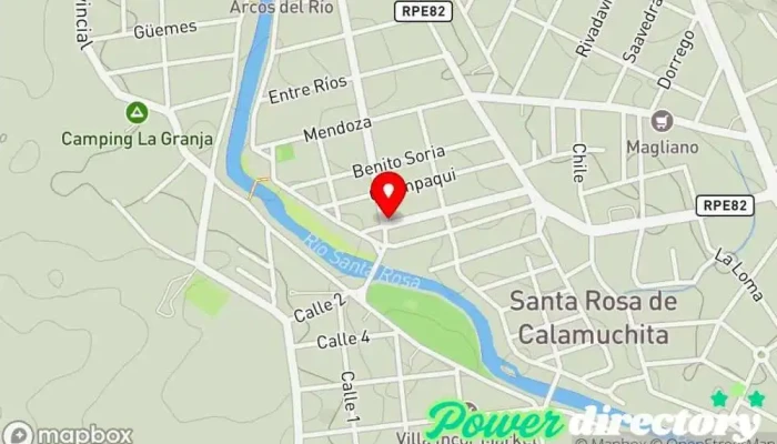 mapa de Western Union Pago Fácil - Agente Servicio de transferencias de dinero, Banco, Oficina de cambio de divisas en Santa Rosa de Calamuchita