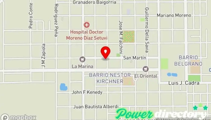 mapa de YPF SCHRODER- MAGGIO Gasolinera en Santa Sylvina